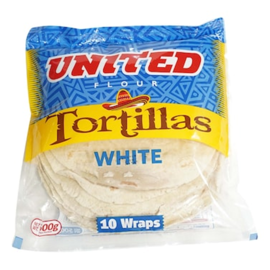 UNITED TORTILLAS WHITE 10 WRAPS